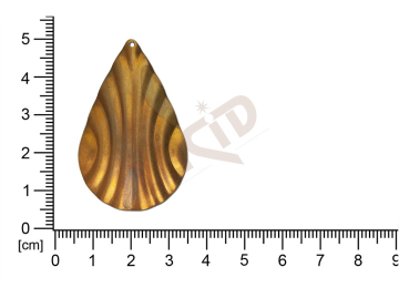 Tvarový výlisek slzy s 1 očkem (svěšovací dírkou) 45.0x30.0mm