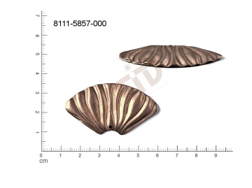 Tvarový výlisek ostatní ostatní s 1 očkem (svěšovací dírkou) 47.0x25.0mm