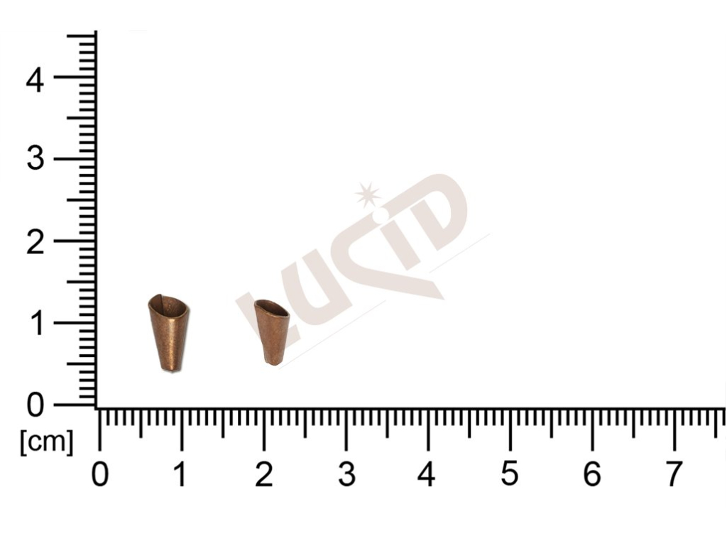 fancy shape cones without loops / attaching holes  10.0x5.0mm