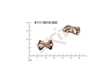 fancy shape bows without loops / attaching holes 18.0x12.0mm