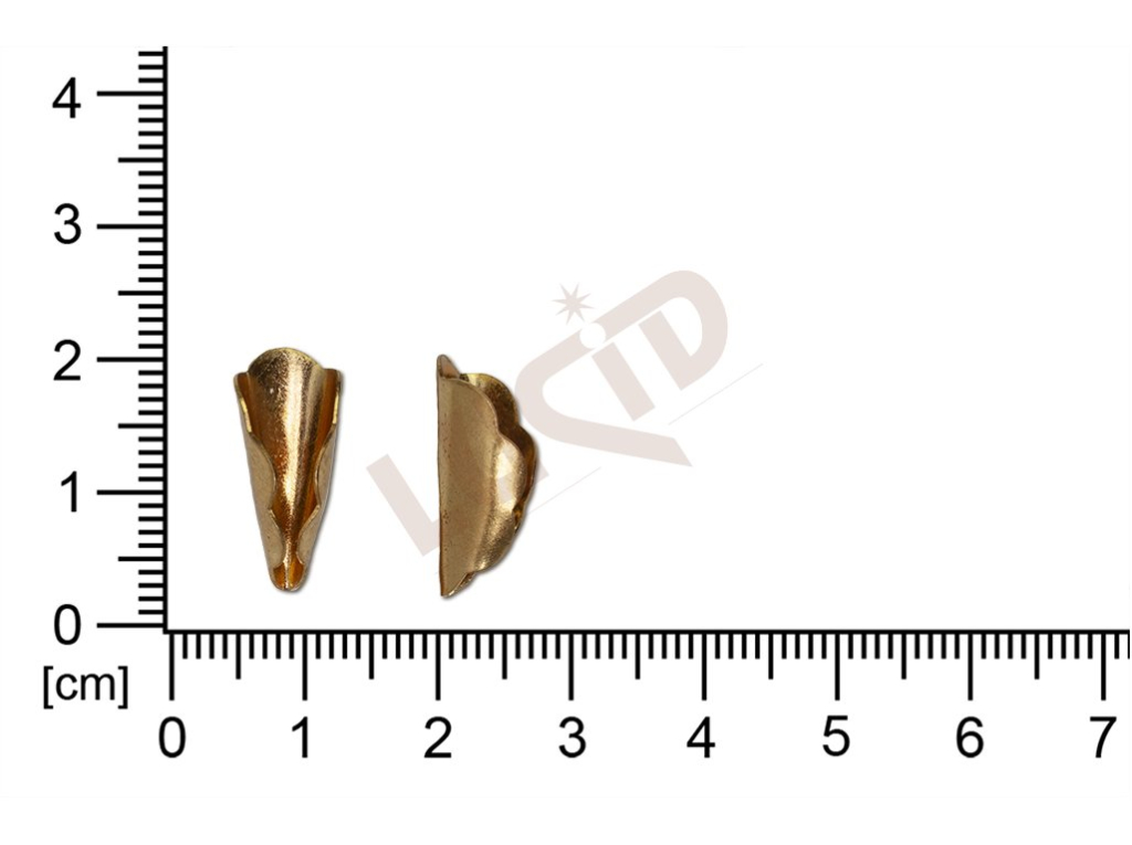 Kornouty tvarové výlisky bez oček (svěšovacích dírek) 17.0x12.0mm