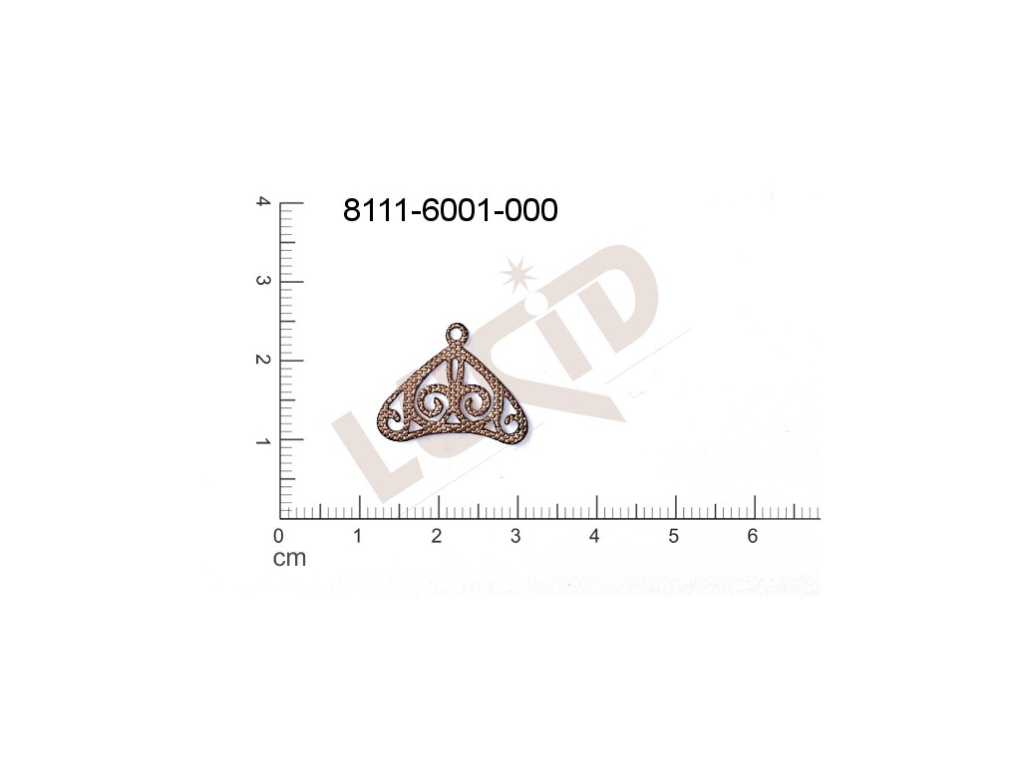 Ramínko s 1 očkem 19.5x16mm