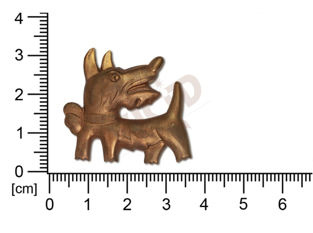 fancy shape animals dog without loops / attaching holes