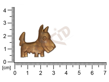 fancy shape animals dog without loops / attaching holes