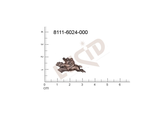 fancy shape riding motives (horse-shoes...) horses without loops / attaching holes 24.0x11.0mm