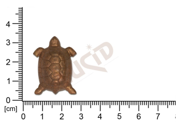 fancy shape animals turtle without loops / attaching holes 16.0x13.0mm