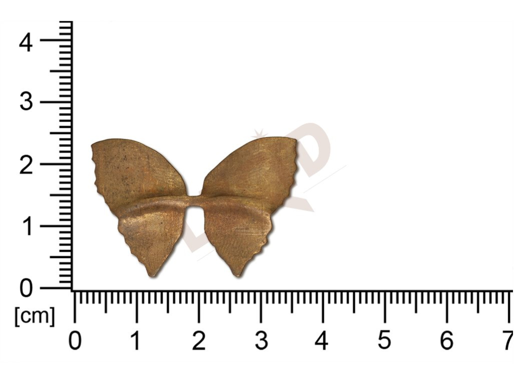 Tvarový výlisek zvířata motýli bez oček (svěšovacích dírek) 33.0x24.0mm