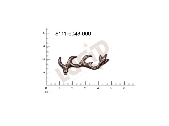 Tvarový výlisek zvířata bez oček (svěšovacích dírek) 40.0x14.0mm