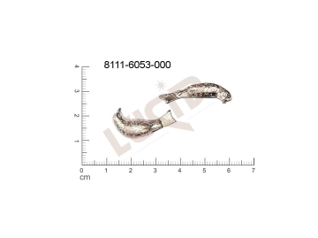 Tvarový výlisek zvířata pták bez oček (svěšovacích dírek) 24.4x13.8mm