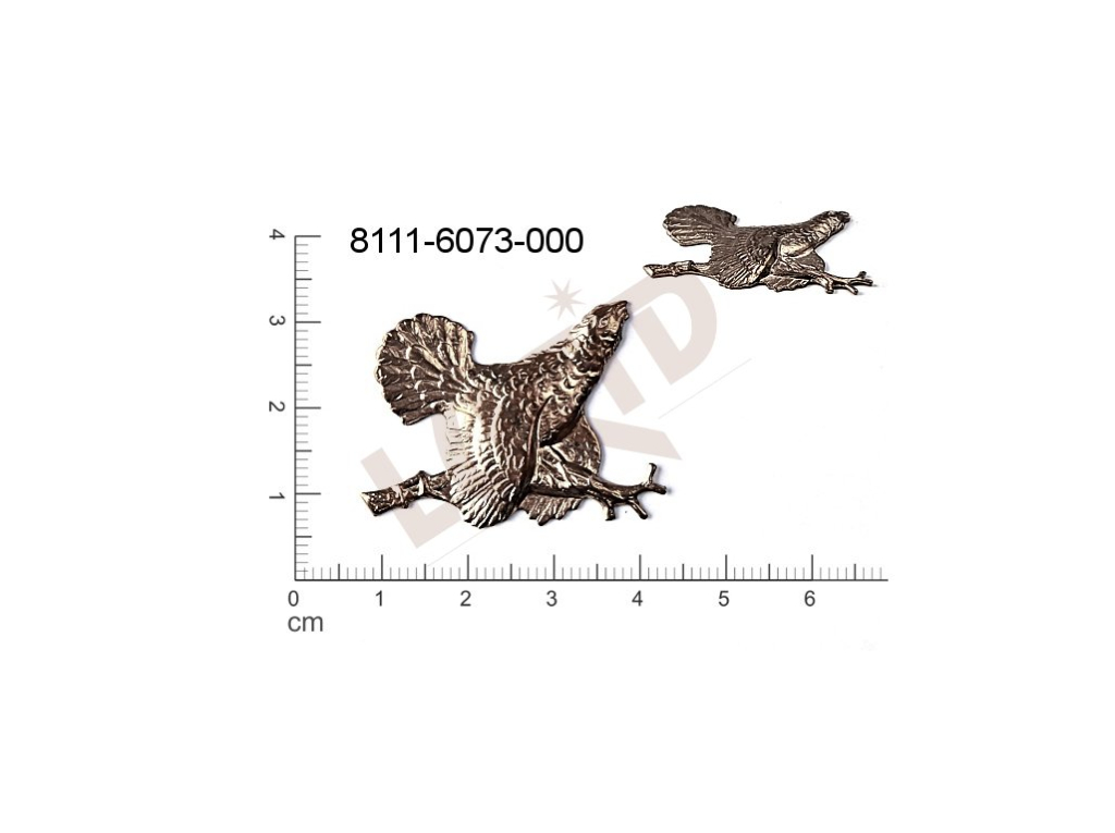 fancy shape animals birds without loops / attaching holes 36.0x27.0mm