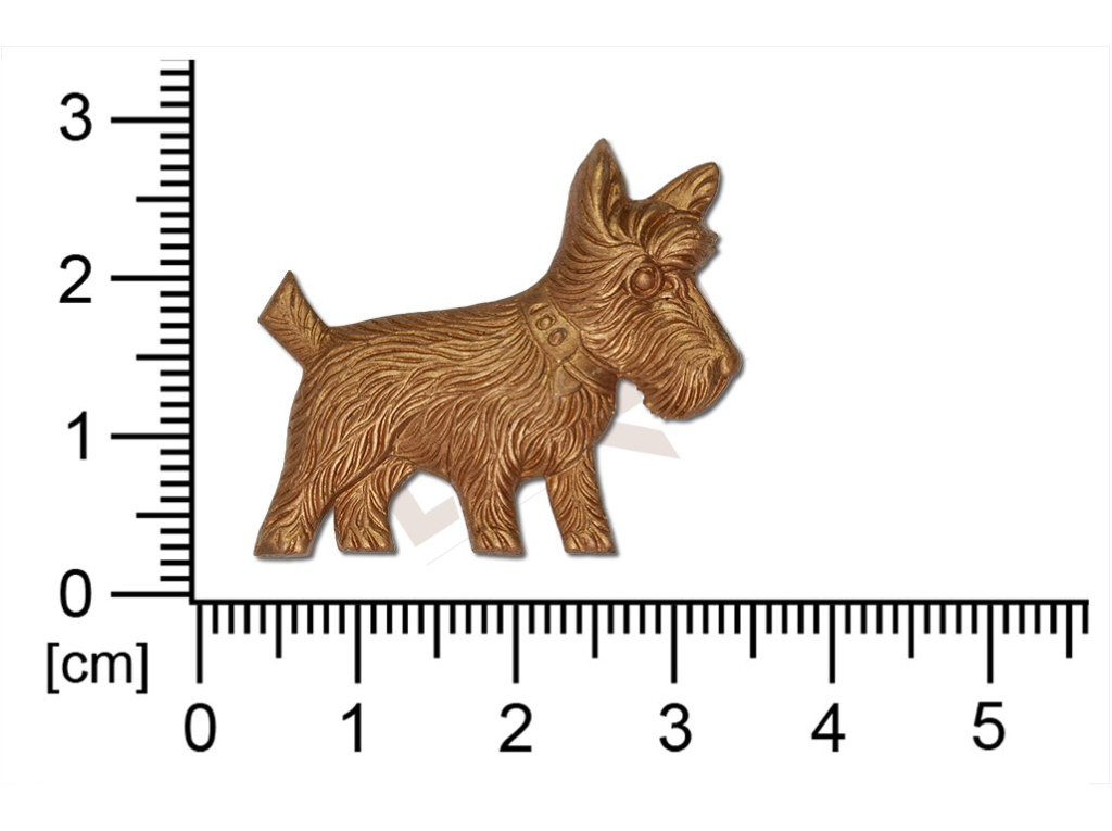 fancy shape animals dog without loops / attaching holes