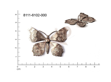 fancy shape animals butterflies without loops / attaching holes 46.0x36.0mm