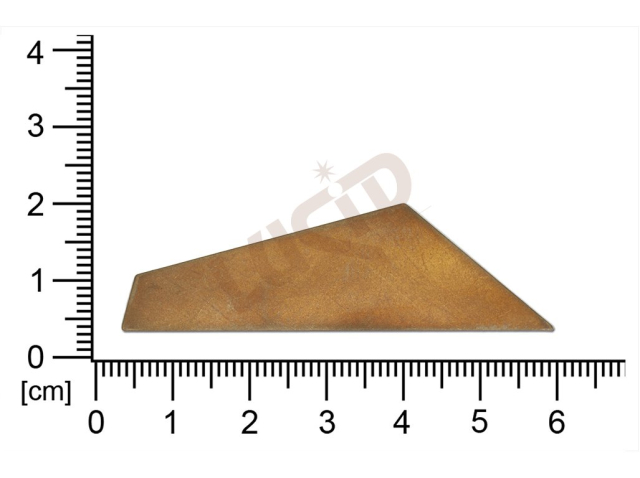 Plochý výsek bez očka (svěšovací dírky) 53.0x16.0mm