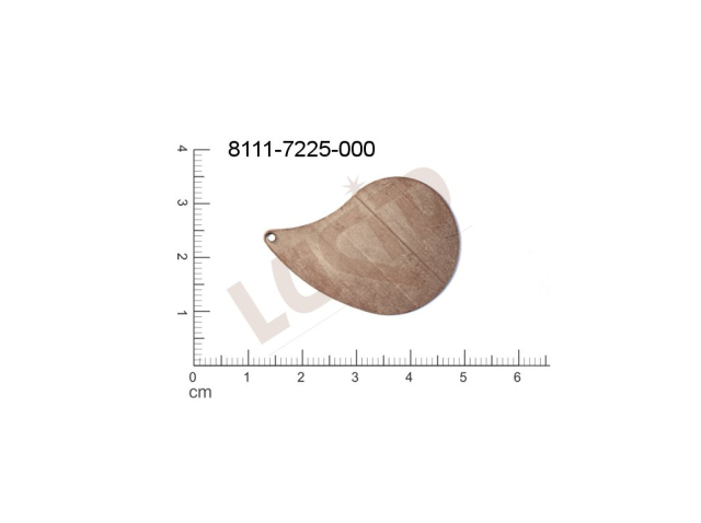 flat cut-out other other with 1 loop / attaching hole 36.0x26.0mm