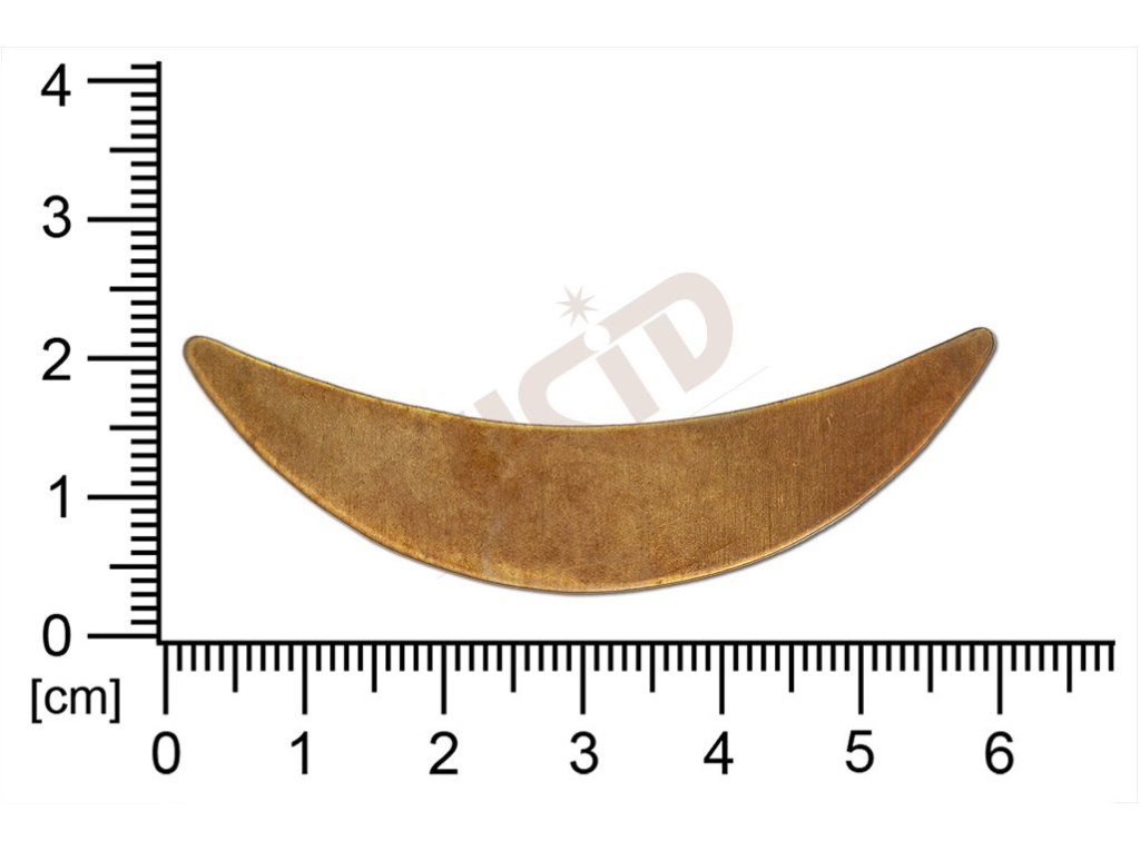 Plochý výsek bez oček (svěšovacích dírek) 55,85 x 11,5 mm