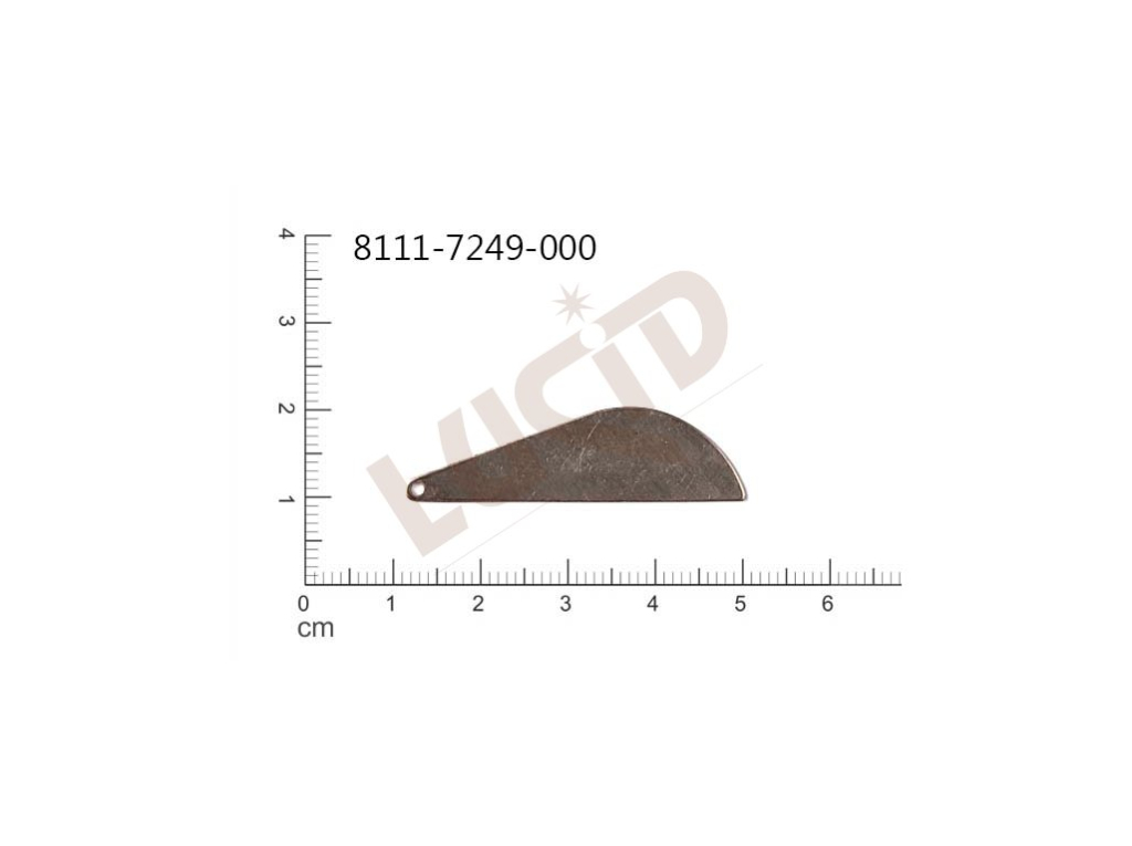 flat cut-out other other with 1 loop / attaching hole 39.0x11.0mm