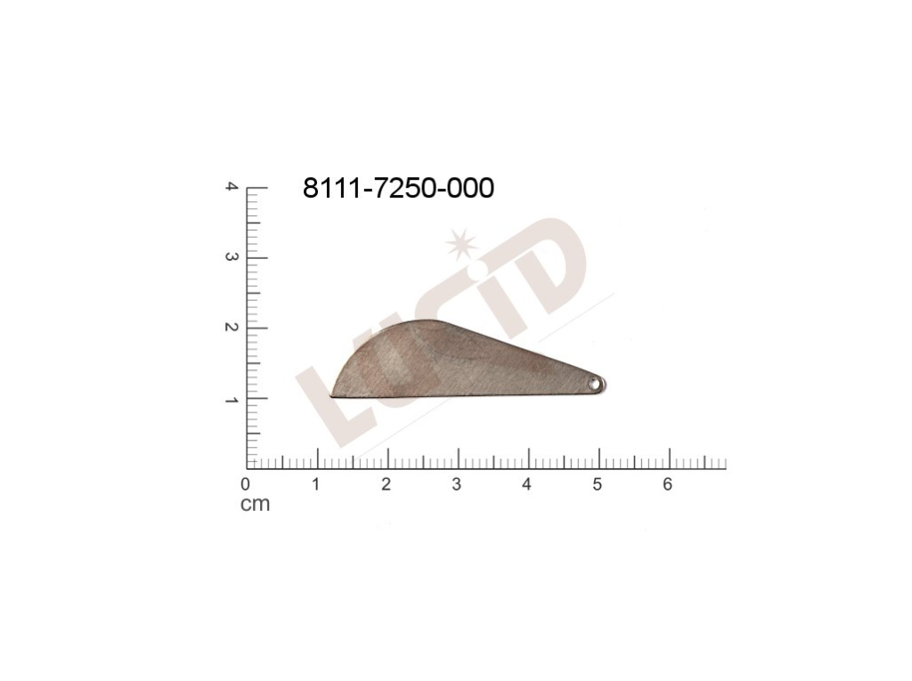 flat cut-out other other with 1 loop / attaching hole 39.0x11.0mm