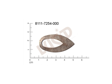 flat cut-out other other with 1 loop / attaching hole 41.0x20.0mm