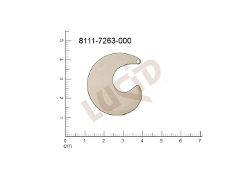 flat cut-out other other with 1 loop / attaching hole 32.1x28.3mm