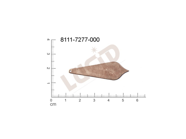 flat cut-out other other with 1 loop / attaching hole 42.0x12.0mm