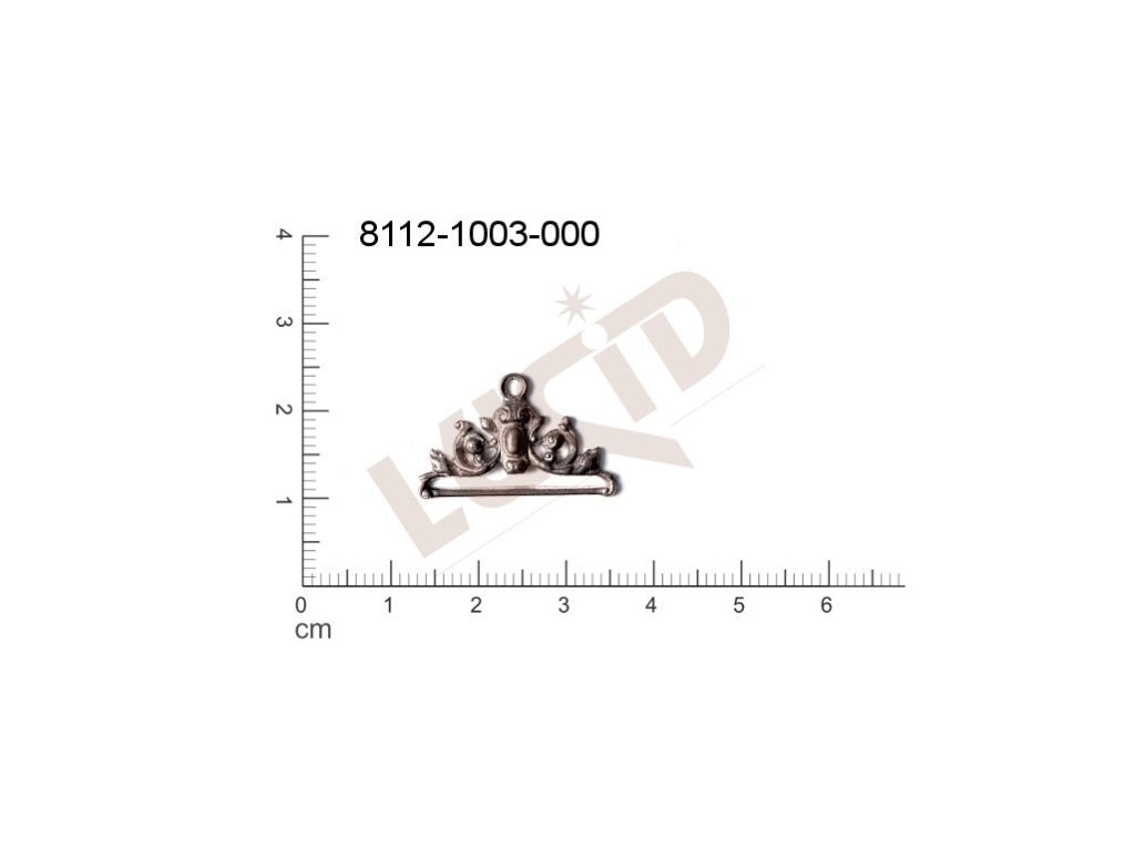 Ramínko s 1 očkem 22.0x14.0mm