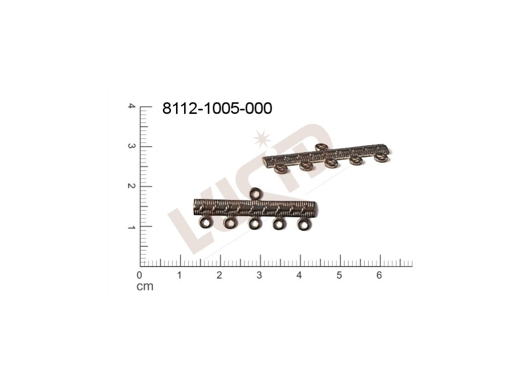 Ramínko s více očky 30.0x7.0mm