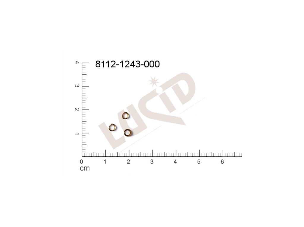 Plochý výsek kulatý bez oček (svěšovacích dírek) 3.0mm