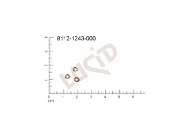 flat cut-out round other without loops / attaching holes 3.0mm