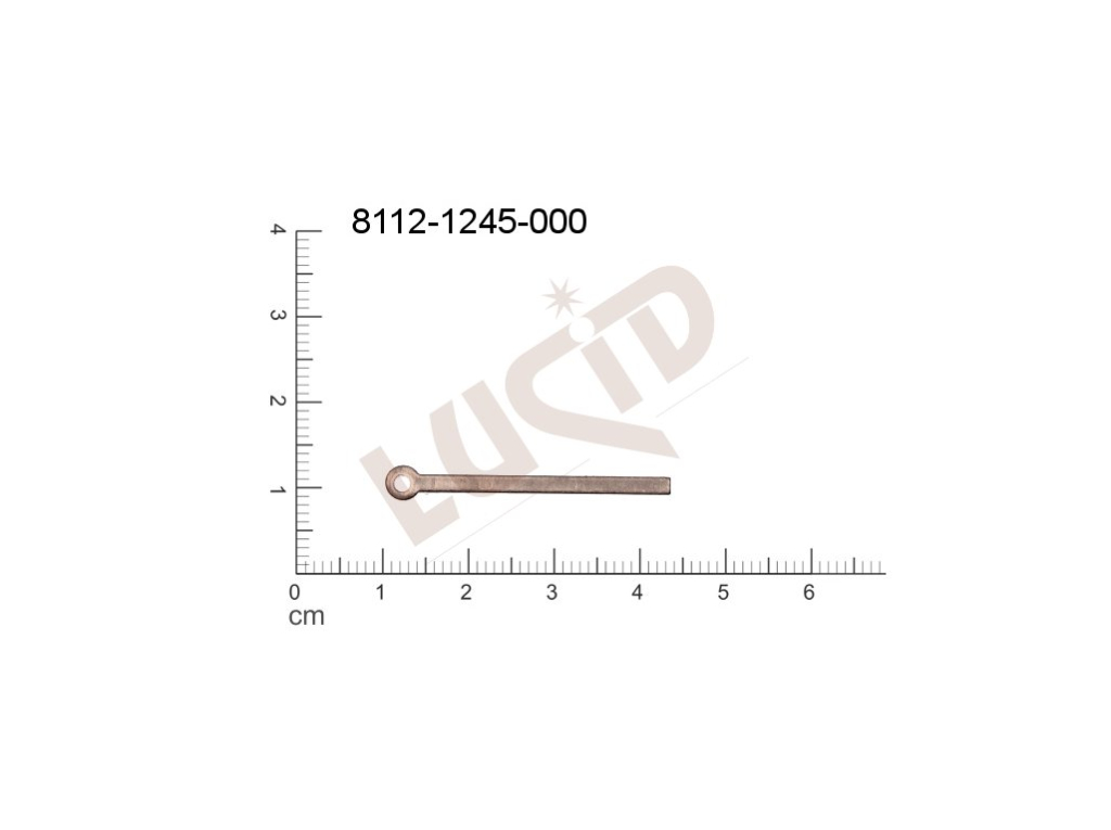 flat cut-out bars other with 1 loop / attaching hole 33.0x4.0mm