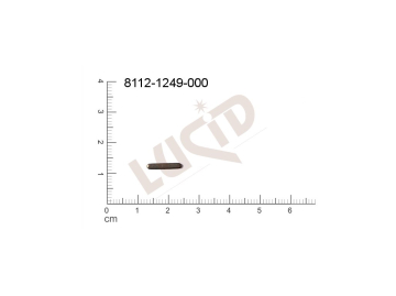 flat cut-out bars other without loops / attaching holes 11.0x2.0mm