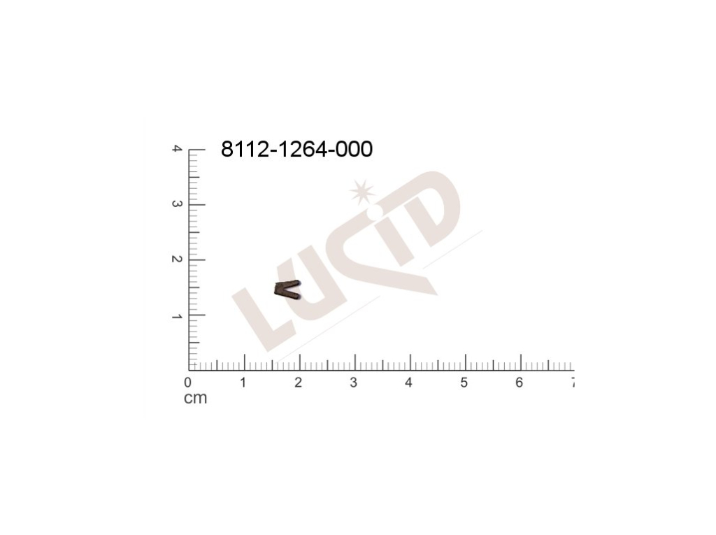 Plochý výsek bez oček (svěšovacích dírek) 5.0x3.0mm