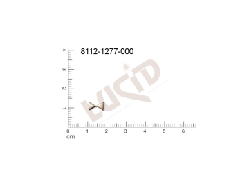 Plochý výsek mašličky ostatní bez oček (svěšovacích dírek) 9.0x5.0mm