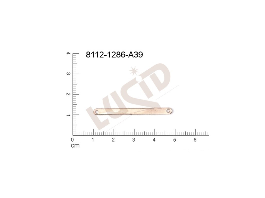 attachment with 2 loops 39.0x3.5mm