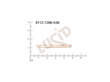 Svěšovací díl/tyčinka s 2-ma očky 39.0x3.5mm