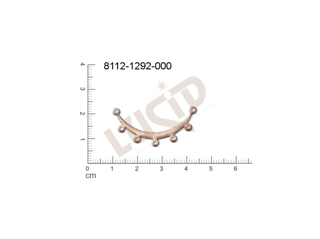 multi-row bar with more loops 35.0x17.0mm