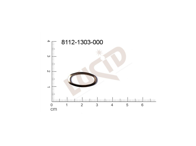 Tvarový výlisek oválné bez oček (svěšovacích dírek) 20.0x10.0mm