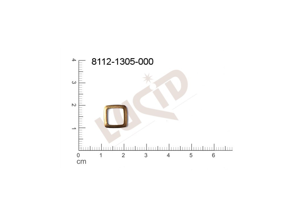 fancy shape quadrangle other without loops / attaching holes 10.0x10.0mm