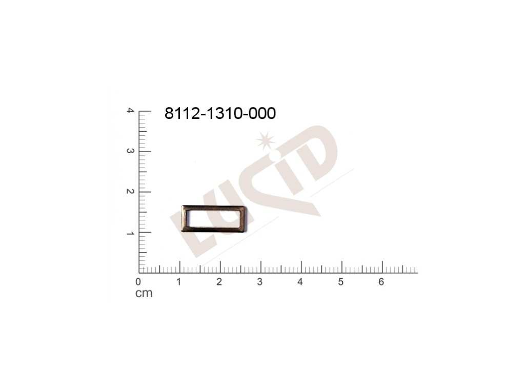 fancy shape quadrangle other without loops / attaching holes 15.0x7.0mm