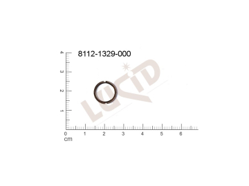 flat cut-out round other without loops / attaching holes 11.0mm