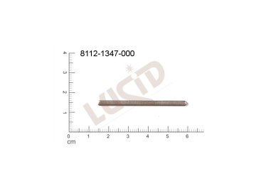 flat cut-out bars other without loops / attaching holes 45.0x3.0mm