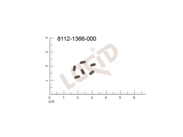 Plochý výsek tyčinka bez oček (svěšovacích dírek) 4.0x1.0mm