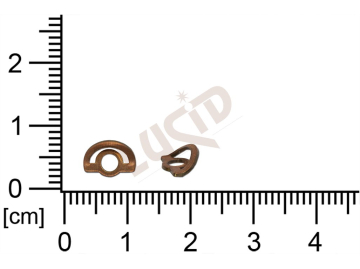 fancy shape other with 1 loop / attaching hole