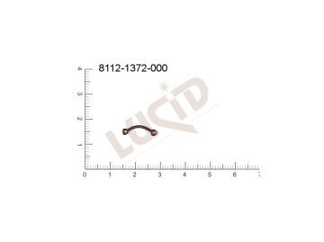 attachment with 2 loops 15.0x3.0mm