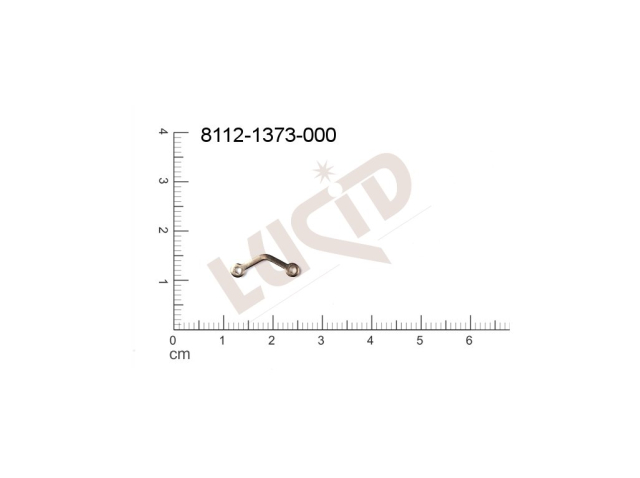 Svěšovací díl/tyčinka s 2-ma očky 13.0x5.0mm