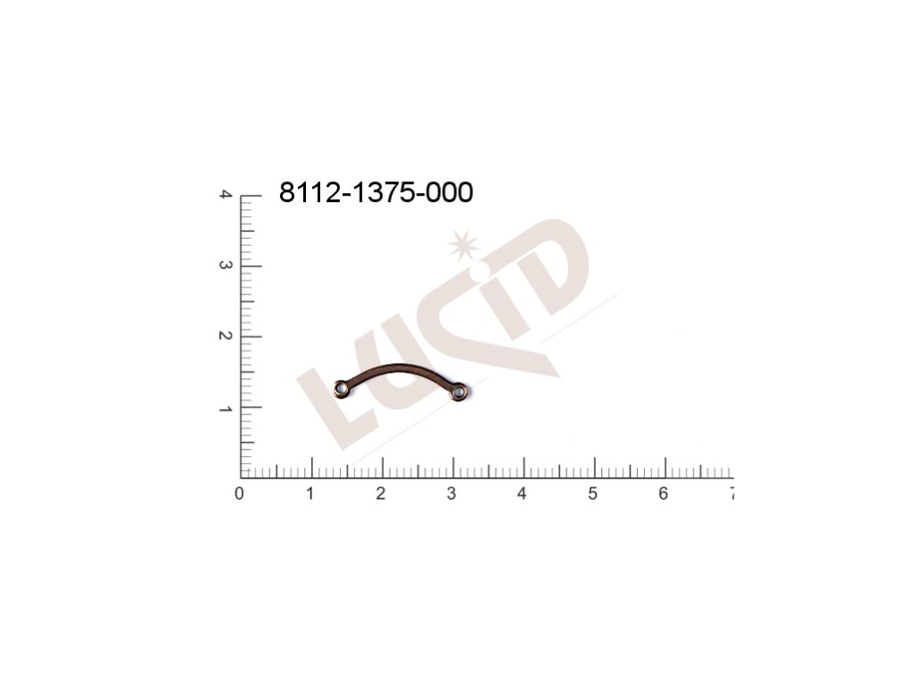 Svěšovací díl/tyčinka s 2-ma očky 20.0x6.0mm