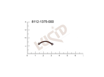 attachment with 2 loops 20.0x6.0mm