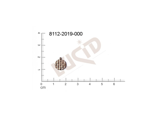 Tvarový výlisek kulatý bez oček (svěšovacích dírek) 11.0x9.0mm