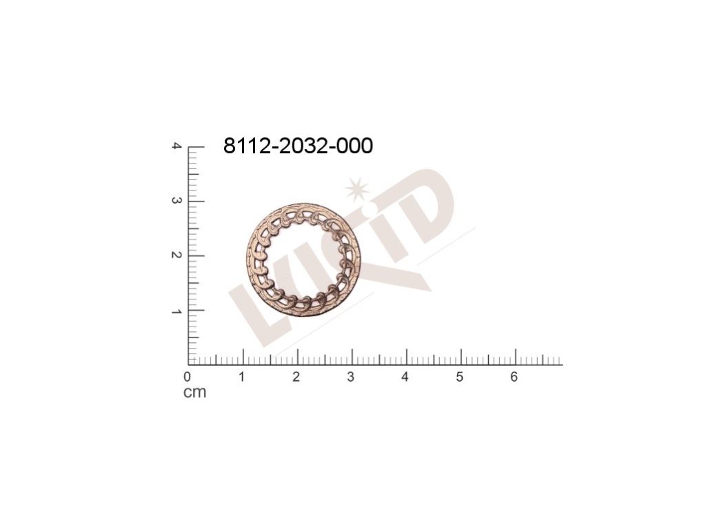 Tvarový výlisek kulatý bez oček (svěšovacích dírek) 22.0mm