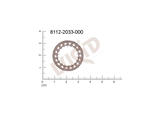 Tvarový výlisek kulatý bez oček (svěšovacích dírek) 26.0mm