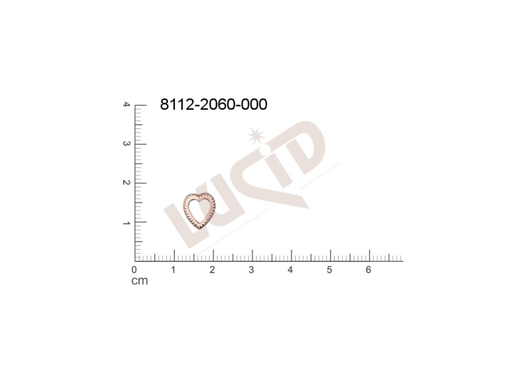 fancy shape hearts other without loops / attaching holes 9.0x9.0mm